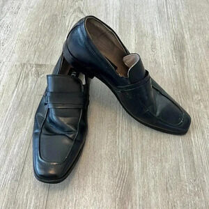 Mens Adolfo Black Johnston Loafers - 10